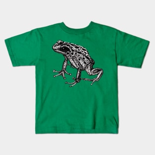 Blue poison dart frog Kids T-Shirt